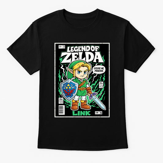 Legend of Zelda Unisex T-Shirt – Hero of Time Retro Fantasy Adventure Graphic Tee