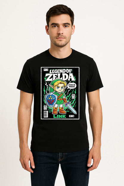 Legend of Zelda Unisex T-Shirt – Hero of Time Retro Fantasy Adventure Graphic Tee