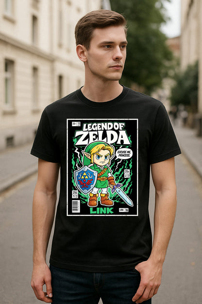 Legend of Zelda Unisex T-Shirt – Hero of Time Retro Fantasy Adventure Graphic Tee