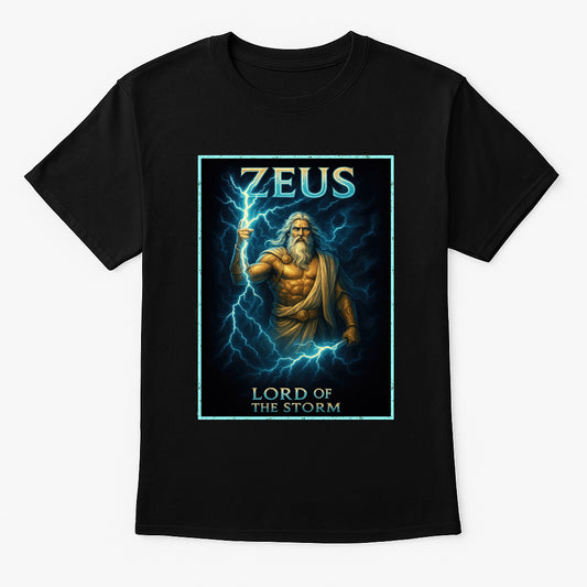 Zeus Lord of the Storm Unisex Greek God T-Shirt
