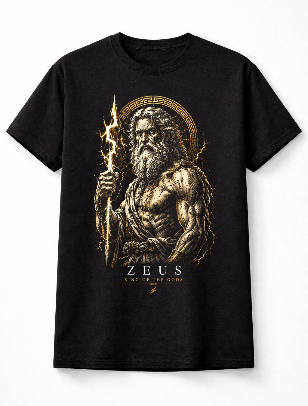 Zeus Greek God of Thunder Lightning Mythology Unisex T-Shirt