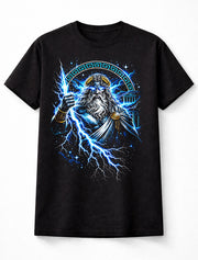Zeus Greek God Lightning Thunder Mythology Graphic Unisex T-Shirt