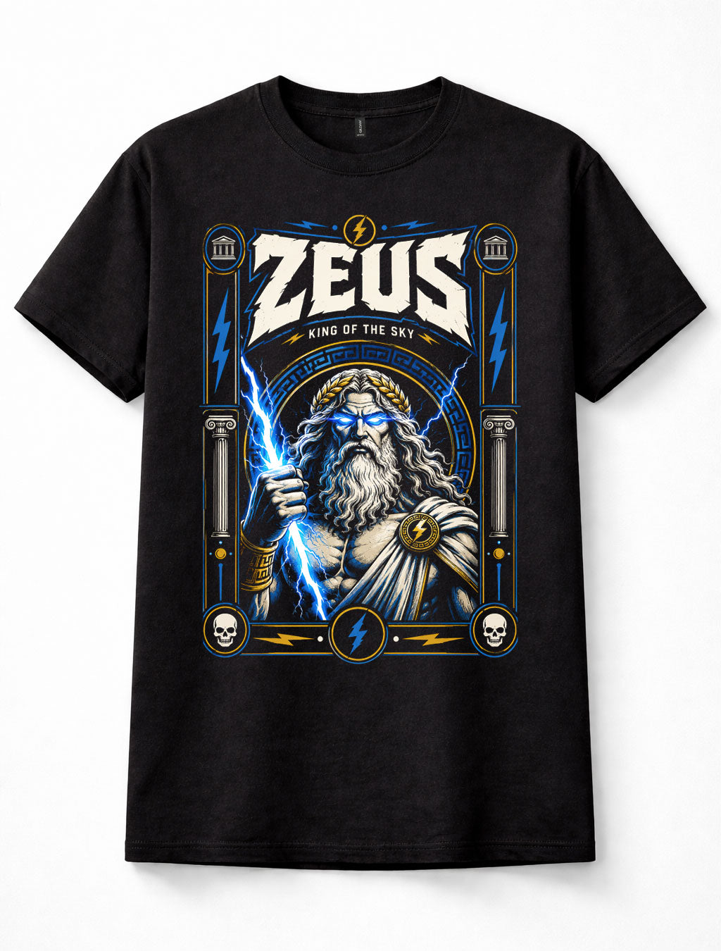 Zeus Greek Mythology God King Of The Sky Lightning Thunder Olympus Unisex T-Shirt