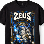 Zeus Greek Mythology God King Of The Sky Lightning Thunder Olympus Unisex T-Shirt
