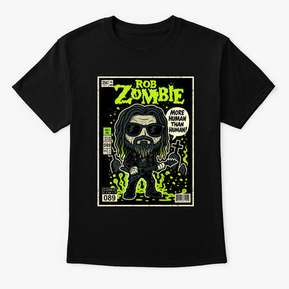 Rob Zombie “More Human Than Human” Unisex T-Shirt – Heavy Metal Band Comic Style Tee